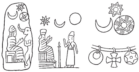 Символы луны и солнца в Вавилоне и Эламе. II тыс. до н.э.
