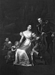 Шарль Бенуа-Митруар. Семейный портрет И.И.Неплюева. Ок. 1830 г.
