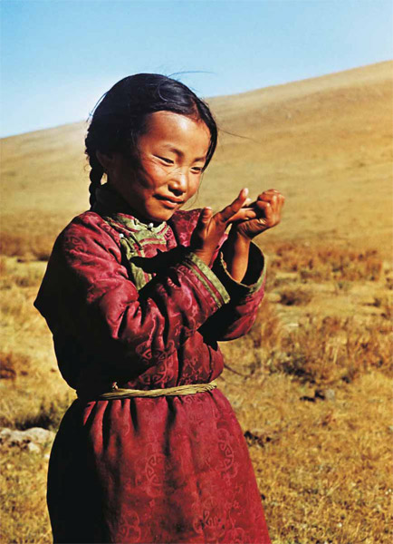 Монголия. Девочка Бор