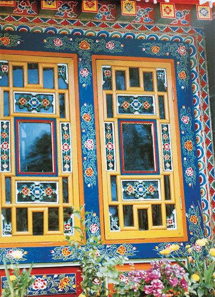 Сикким. Гангток. Окно Королевского монастыря